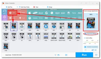 Choose Output Profile