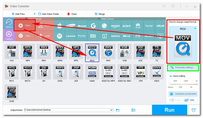 Output Settings