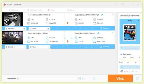 Fast Convert .DAV Files on This DAV to MP4 Converter