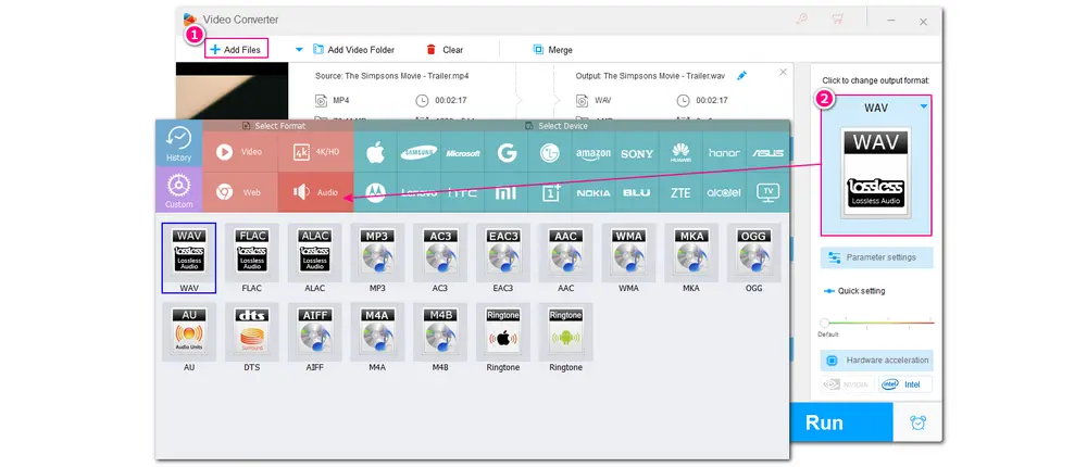 Detach Audio from Video