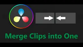 DaVinci Resolve Merge Clips