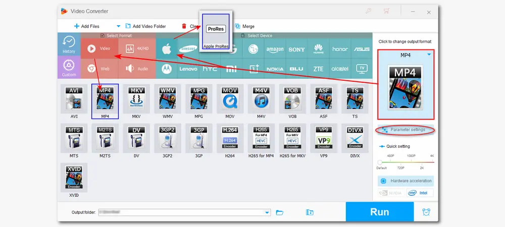 Choose Output Format