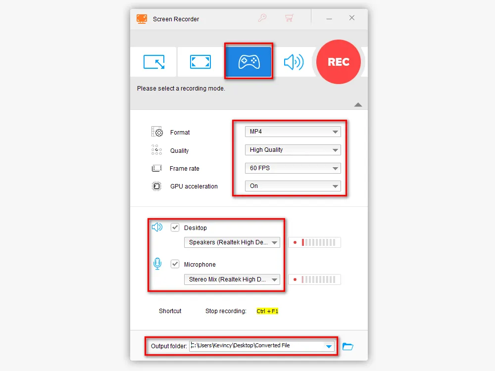 Customize Your Recording Settings