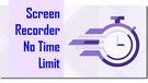 Screen Recorder No Time Limit