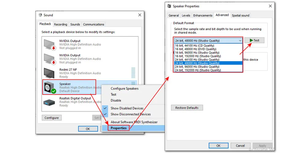 Check Your Audio Settings