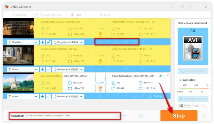 Convert DivX to AVI in Batches