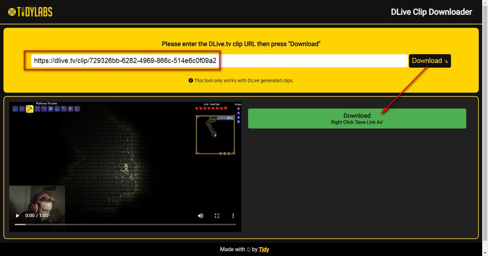 Online DLive Downloader