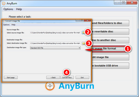 Anyburn not converting dmg file to iso file