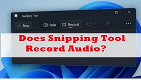 Does Snipping Tool Record Audio