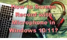 Screen Record with Microphone