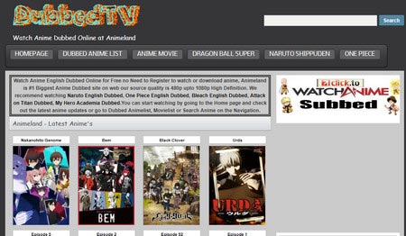 Animeland - download dubbed anime