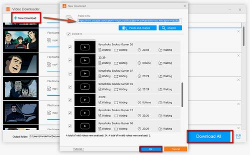 Three steps to download anime video