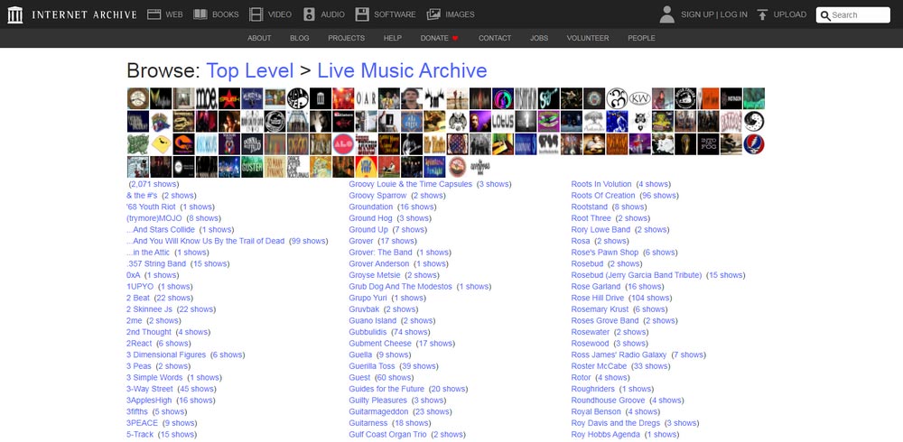 Internet Archive - Download Live Music