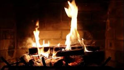 Save fireplace video