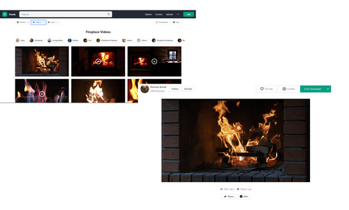 Fireplace video free download MP4
