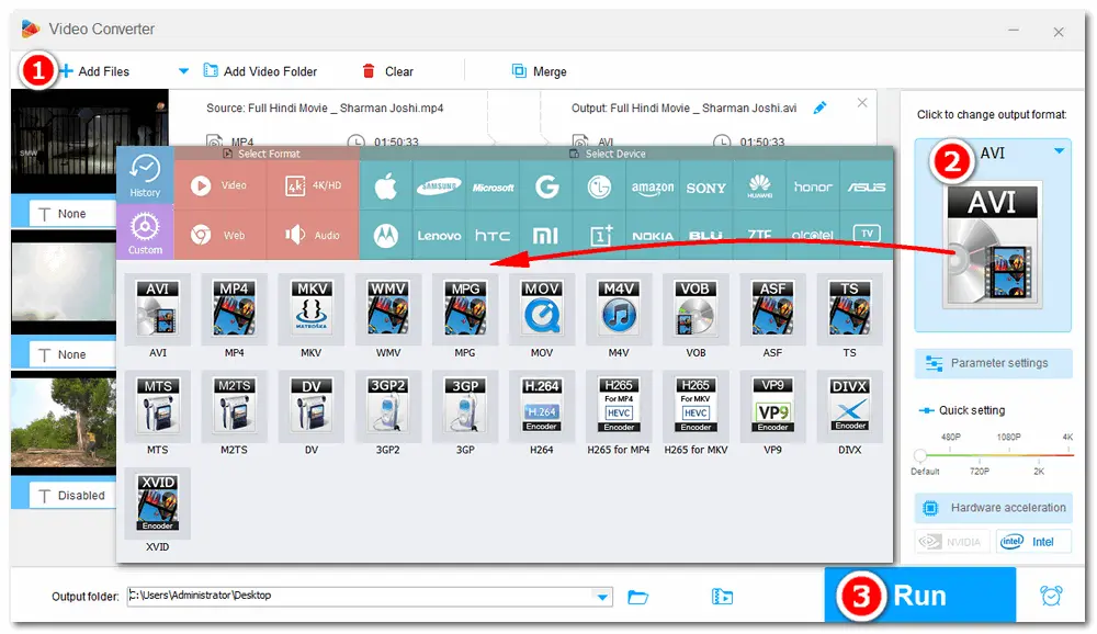 Convert Movies to Other Formats/Devices