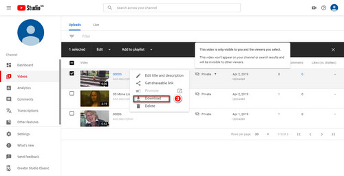 How to download private YouTube videos