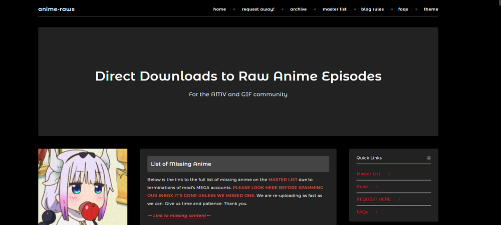 where to get download raw anime episodes for free