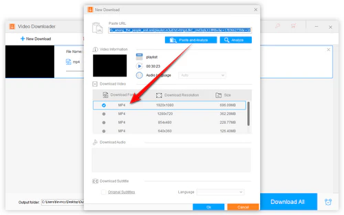Analyze real stream URL