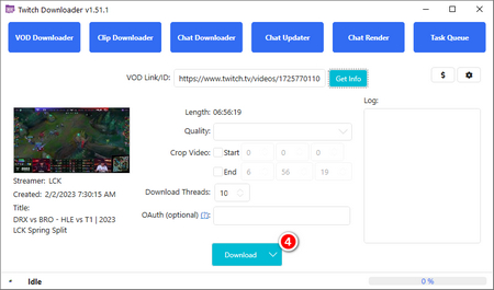 How to Download Twitch VOD with Twitch Downloader