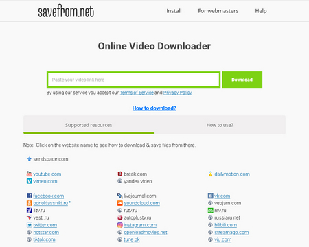 Free download video from URL online