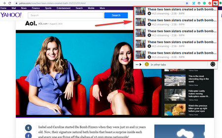 Download Yahoo videos with a browser extension