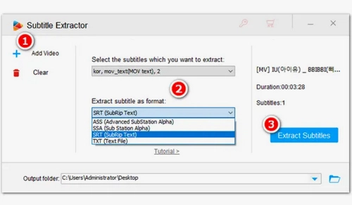 Extract Subtitles from YouTube Videos