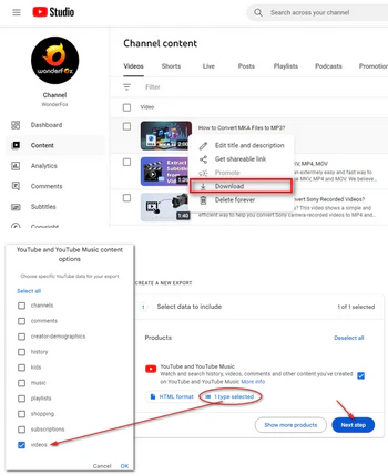 Download Your Own YouTube Videos Without Premium