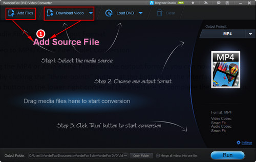 Load Source Files into Video Converter