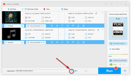 Begin to Convert DSF/DFF Files