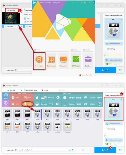 Convert DFF/DSF files