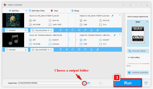 Choose an Output Path and Start the Conversion