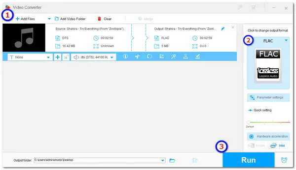 DTS FLAC converter