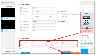 Choose Output Profile