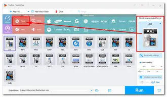 Select Output Format