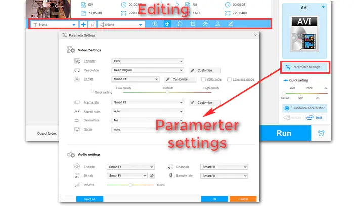 Specific Video Settings