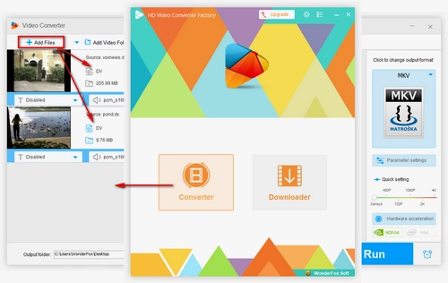 Load .dv File into DV Converter