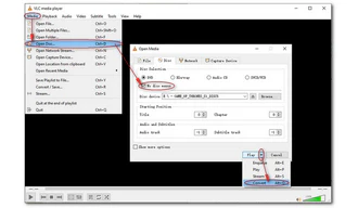 Extract Audio from DVD with VLC