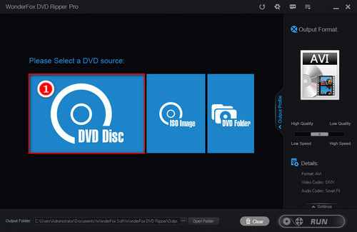 Add Target DVD Disc