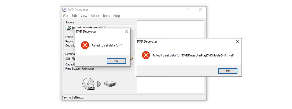 DVD Decrypter not working