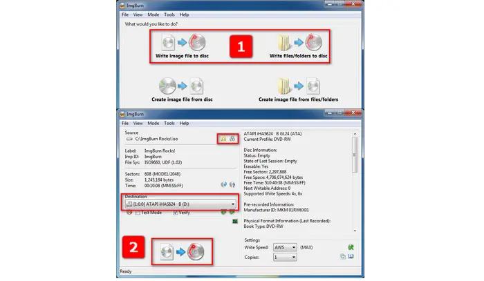 Duplicating DVD with Imgburn DVD Duplicator