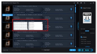 Choose Audio Tracks and Subtitles