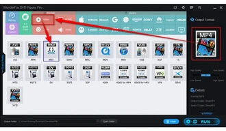 Select Output Format in DVD Regional Killer