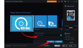 Load a DVD Disc in WonderFox Free DVD Ripper Speedy