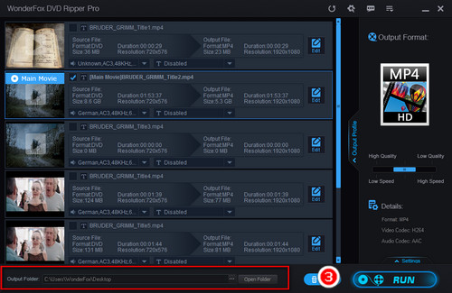 Start DVD Disc to 1080P Conversion