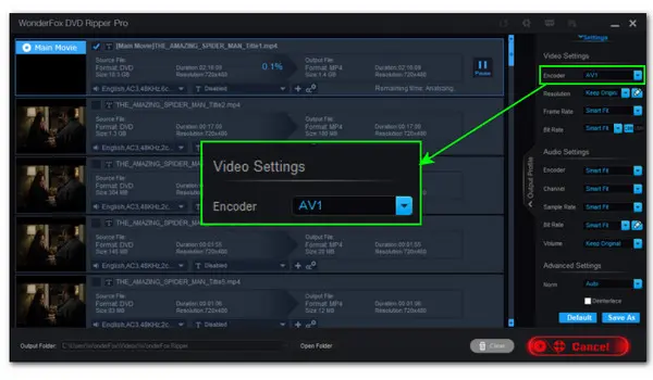 Rip DVD to AV1 MP4 on Windows