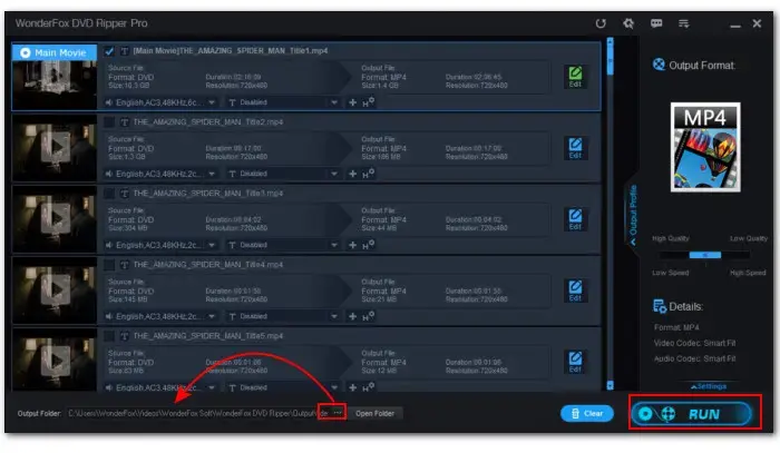 Start DVD to Video AV1 Ripping