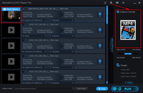 Choose the output formats