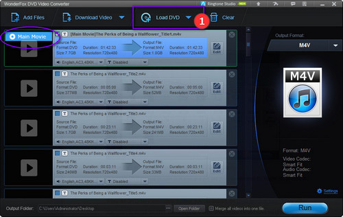 Add DVD to This DVD to M4V Converter 