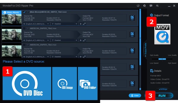 DVD to MOV Converter